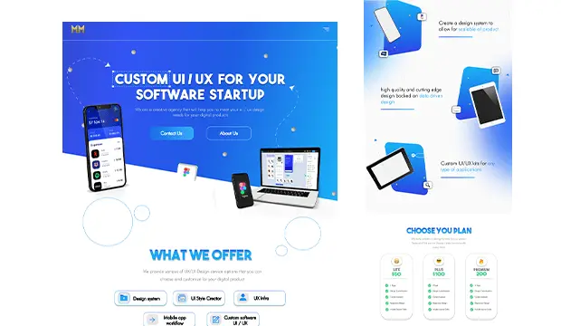 UI / UX Service Website